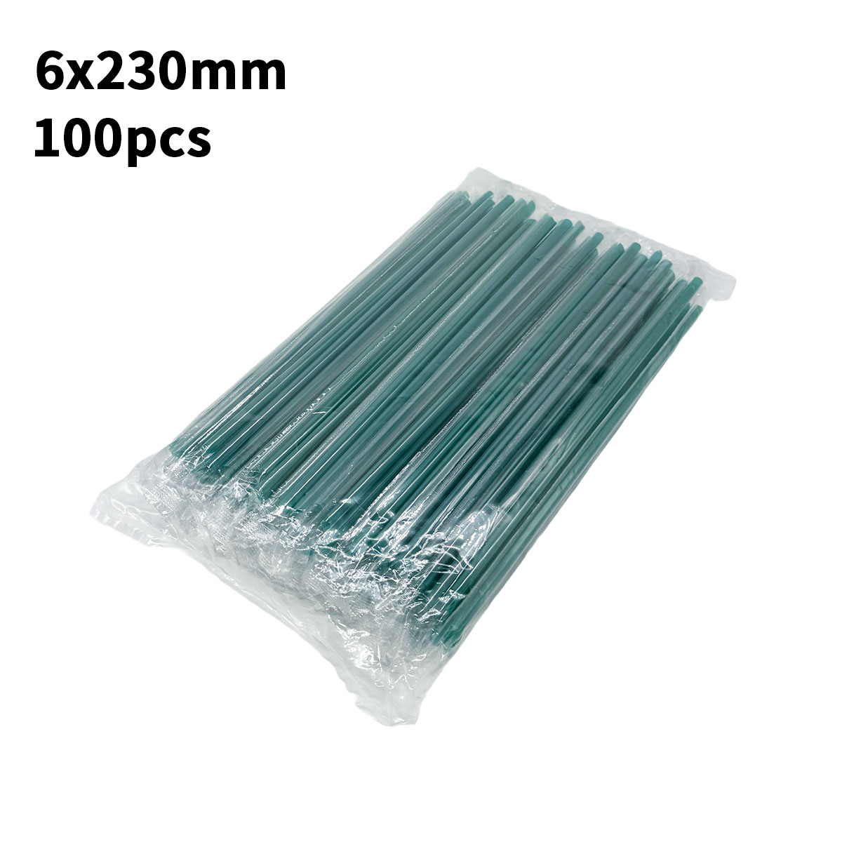 Dark Green PP Straws - Durable Plastic Straws