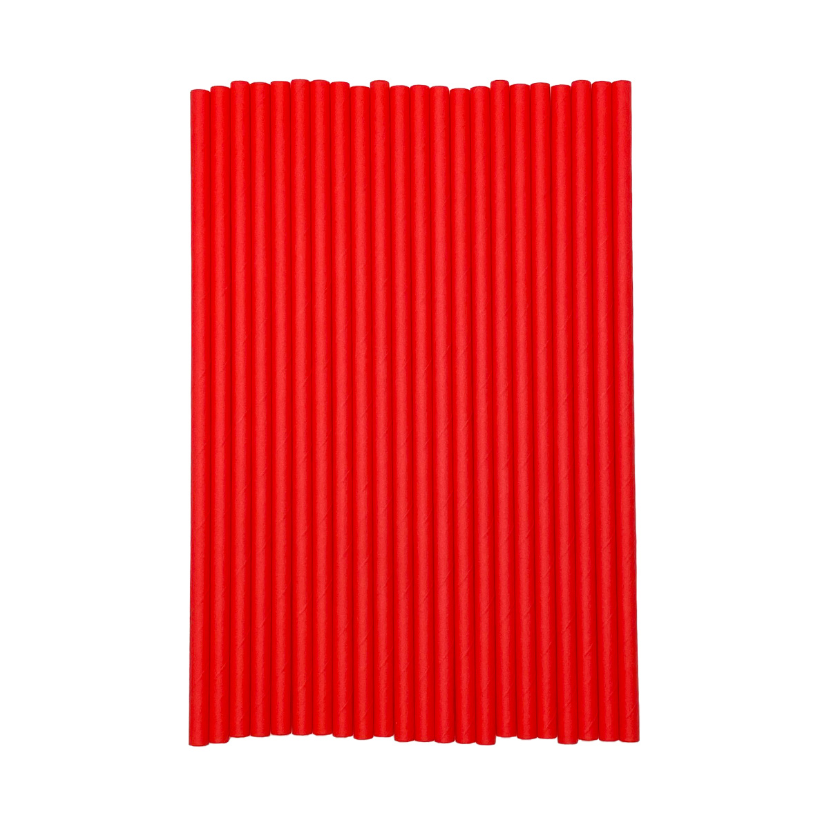 Pure Red Paper Straws - Eco-Friendly Biodegradable